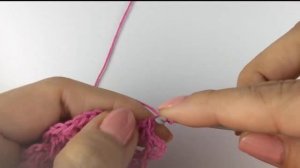 Вязание крючком. Пико на полустолбике. Вязание с Еленой Кирпичниковой.