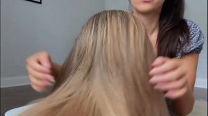 АСМР ?♀️ Расчесывание волос / Массаж головы / Шепот / Звуки волос  / ASMR hair treatment