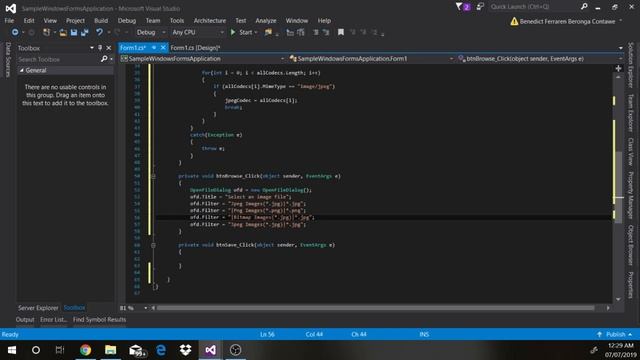Visual Studio (C#) Image Compressor