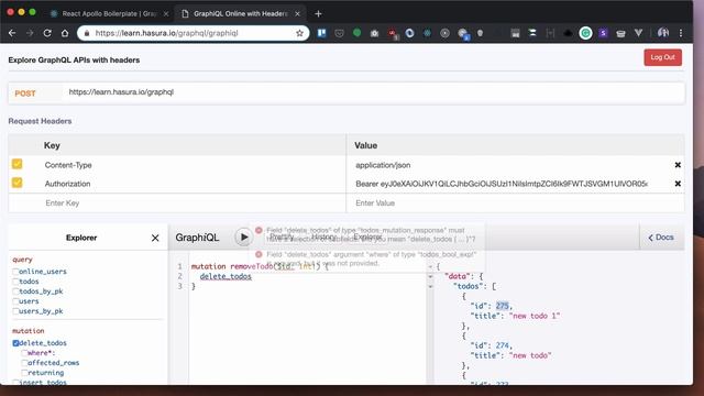 12. Mutation to delete todo смотреть онлайн