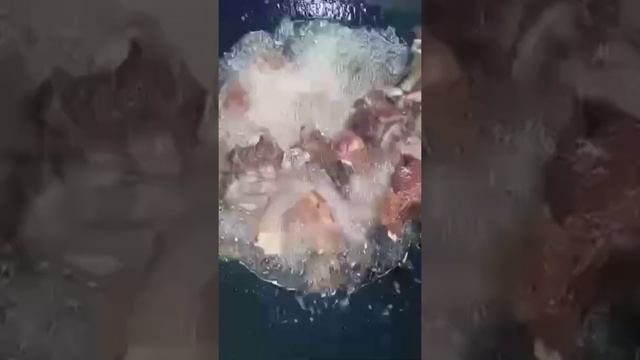 Настоящий узбекский чайхана казан кабаб на костре!! будет очень вкусно и быстро??? ????