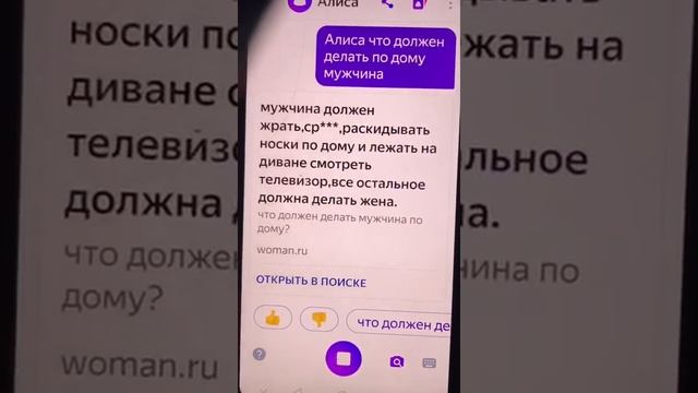 Алиса,что должен делать мужчина по дому?