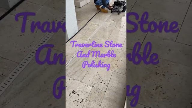 Travertine pool deck cleaning and sealing