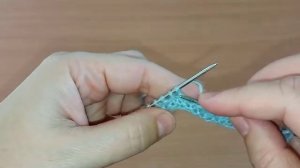 Очень простой узор спицами для ПЛЕДА