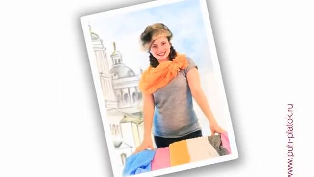 6 способов завязать пуховый платок