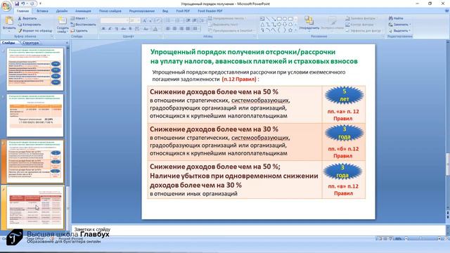 Тренинг  как заполнить заявление на отсрочку по налогам и взносам (1)