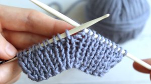 Упругая как пружина. Показываю, как вязать самую простую резинку спицами