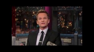 Нил Патрик Харрис на Late Show Дэвида Леттермана