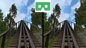 Roller Coaster 2 3D VR video для VR очков американские горки 3D SBS VR box google cardboard