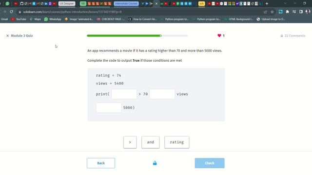 37 Module 3 Quiz | Introduction to Python | Sololearn