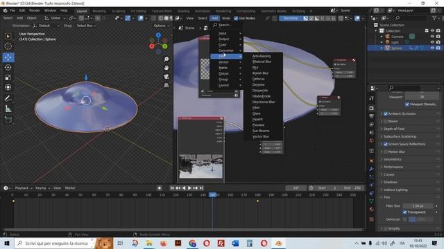 Как добавить материал и фоновое видео в Blender. Моделирование и анимация  для начинающих