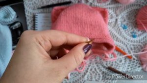 МК шапочки с анатомическими ушками. Подклад и завязки. Часть 6