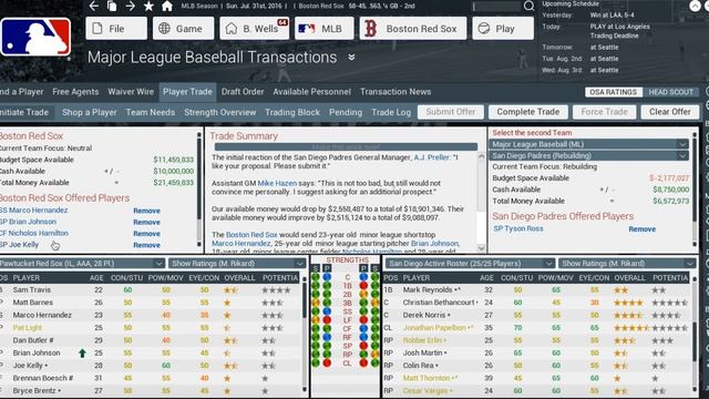Out of the Park Baseball (OOTP) 17: Boston Red Sox Season 1 Episode 2 смотреть онлайн