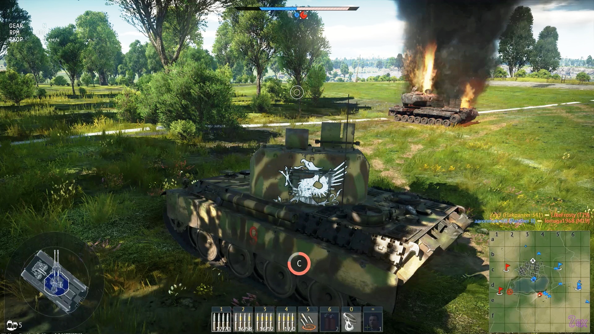 Flakpanzer 341 отбивает точку у T29/War Thunder RB