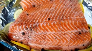 КАК ПРИГОТОВИТЬ  АРОМАТНУЮ СОЧНУЮ СЁМГУ В ДУХОВКЕ! Самый быстрый способ приготовления сёмги!