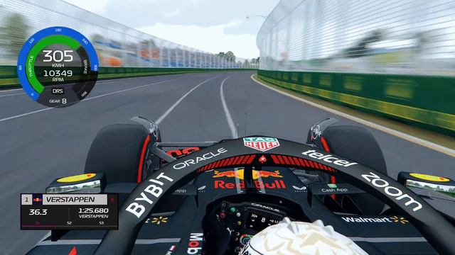 Max Verstappen Onboard Lap Albert Park Australia Red Bull RB19