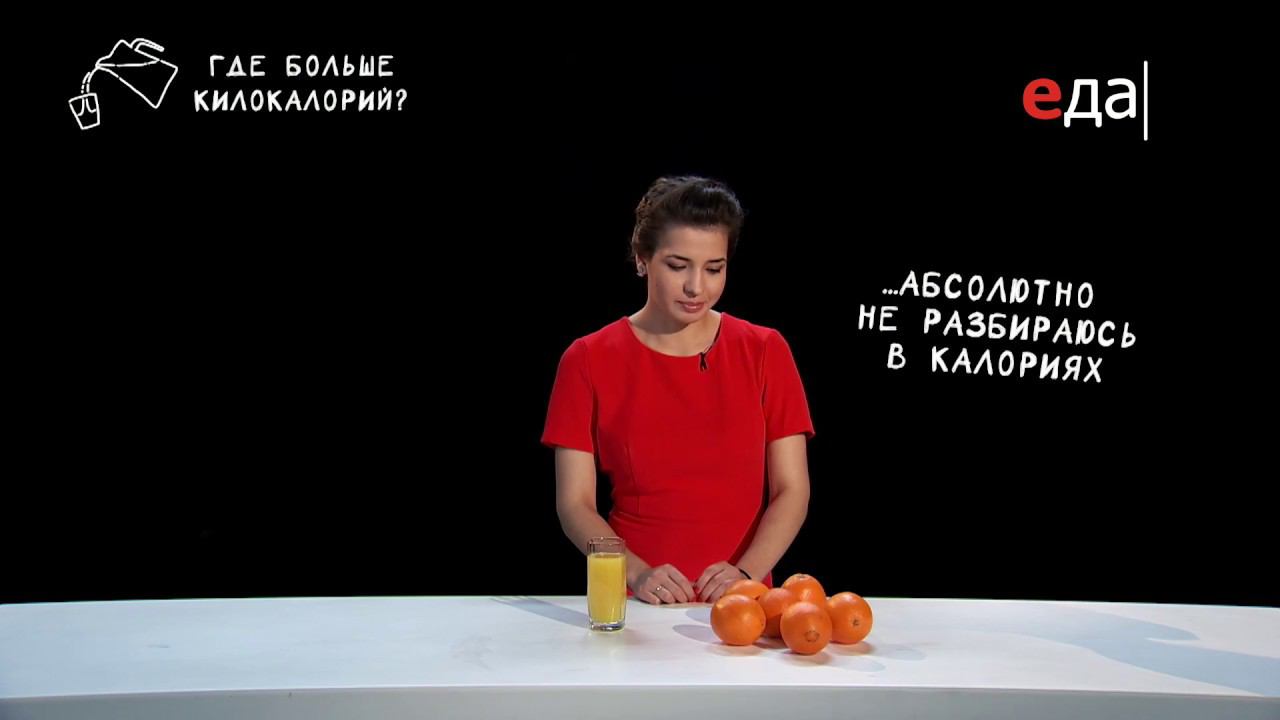 Вопросы о еде | Калорийность сока