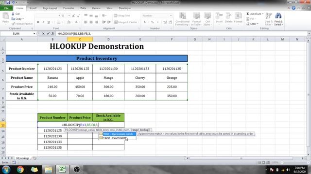 How to use HLOOKUP Formula in Excel ? (HLOOKUP) смотреть онлайн