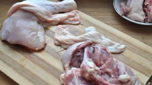 Куриные окорочка, фаршированные грибами