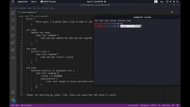 Make you own very powerful wordlist | Wordlist with every possible combination of letters given.