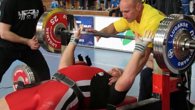 Андрей Петрук жим 222.5(2)+ ЧМ WPA Луцк 17.05.15 смотреть онлайн