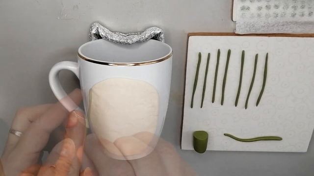Декор кружки и ложки Крымская Лаванда/Crimean Lavender Подробное видео с объяснениями/Polymer clay