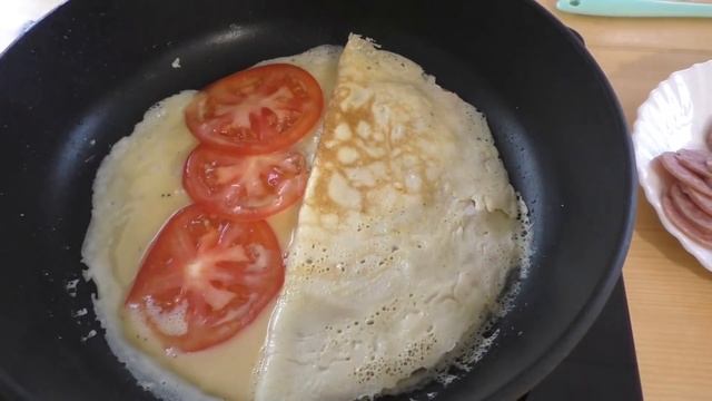 Вот это наслоил! Вкуснейший слоеный омлет за 5 минут! смотреть онлайн