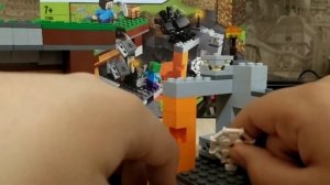 Обзор LEGO Minecraft наборов "Заброшенная шахта"