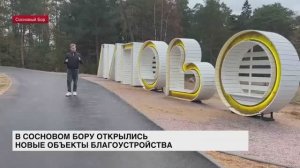 В Сосновом Бору открылись новые объекты благоустройства