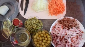 МЯСНАЯ СОЛЯНКА. МАМИНЫ РЕЦЕПТЫ.