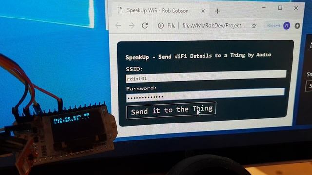 Send WiFi credentials over Audio to an IoT "Thing" смотреть онлайн