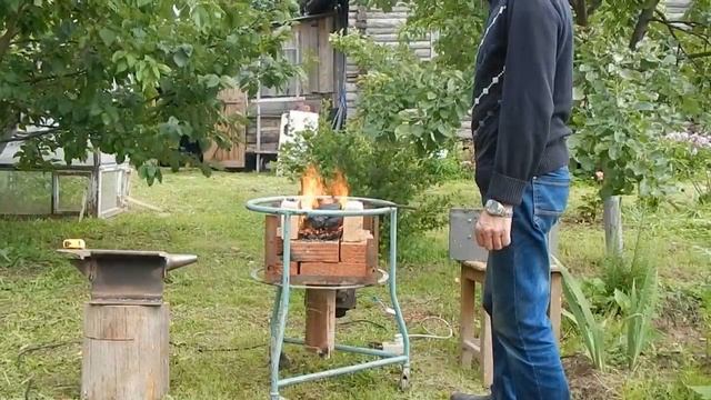 Кузнечный горн своими руками.СУПЕР ГОРН. смотреть онлайн