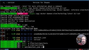 Host docker image as static image on regular web server