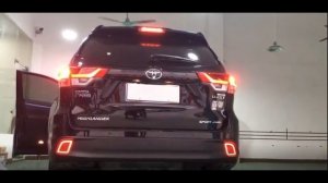 Фонари в задний бампер Toyota highlander Хайлендер 2014 2018