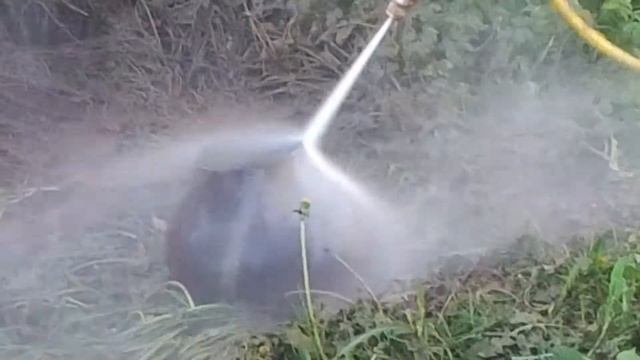 Гидропескоструйная очистка от ржавчины (эксперемент) смотреть онлайн