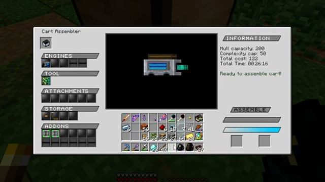 Minecraft - Городишко #160 Создаю автоферму дерева и вагонетку для неё из мода CH Steve's Carts смотреть онлайн