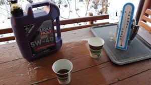 Тест моторного масло в мороз -31°С [ВИДЕО]