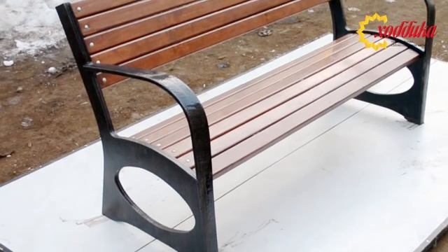 Скамейка парковая чугунная "Британия" смотреть онлайн