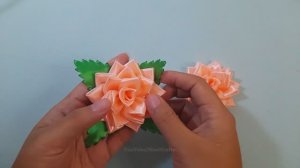 Как сделать цветы из ленты _ Идеи поделок из цветов из ленты _ Цветы из ленты своими руками