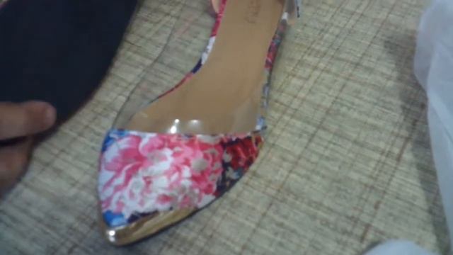 Посылка из Китая №134 с Aliexpress.com - Туфли женские с цветками и металлическими вставками смотреть онлайн