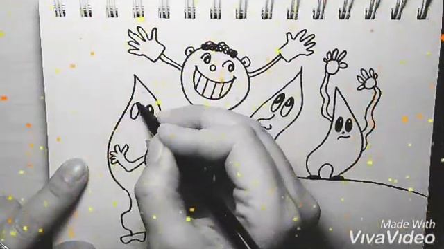 Как нарисовать смешных чудиков чёрным фломастером смотреть онлайн