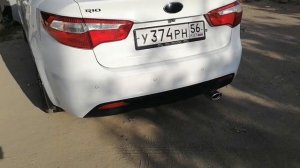 звук выхлопа kia rio 3