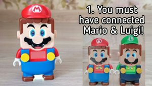 410 seconds for Lego Super Mario game tutorial! With Peach and Luigi sets. Barcodes draw version.