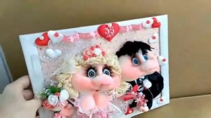 Подарок на свадьбу 35лет вместе.Коралловая свадьба!