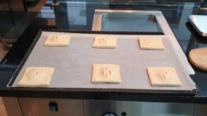 Тест выпечки на конвекционной печи DEBAG Dila - продукт "Слойка 1" (замороженный полуфабрикат)