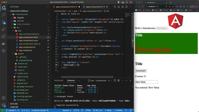 Angular 16 Tutorial - Two way Data Binding and Attribute Directives #4