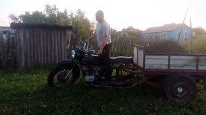 Трицикл из днепра. Первая загрузка.