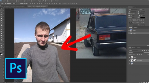 Как вставить объект на фото в фотошопе