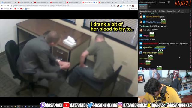 HasanAbi reacts to the case of Derek Saretzky | JCS The Most Compelling Police Interrogations pt 8