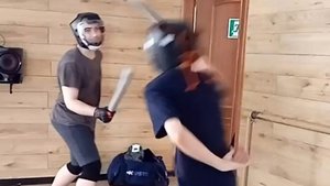 Школа японского фехтования Katana Club. Уроки кендзюцу. Бой на коротких мечах